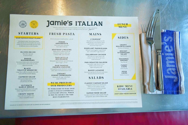 Royal Caribbean Jamie’s Italian ALaCarte Italian Buffet Out At Sea