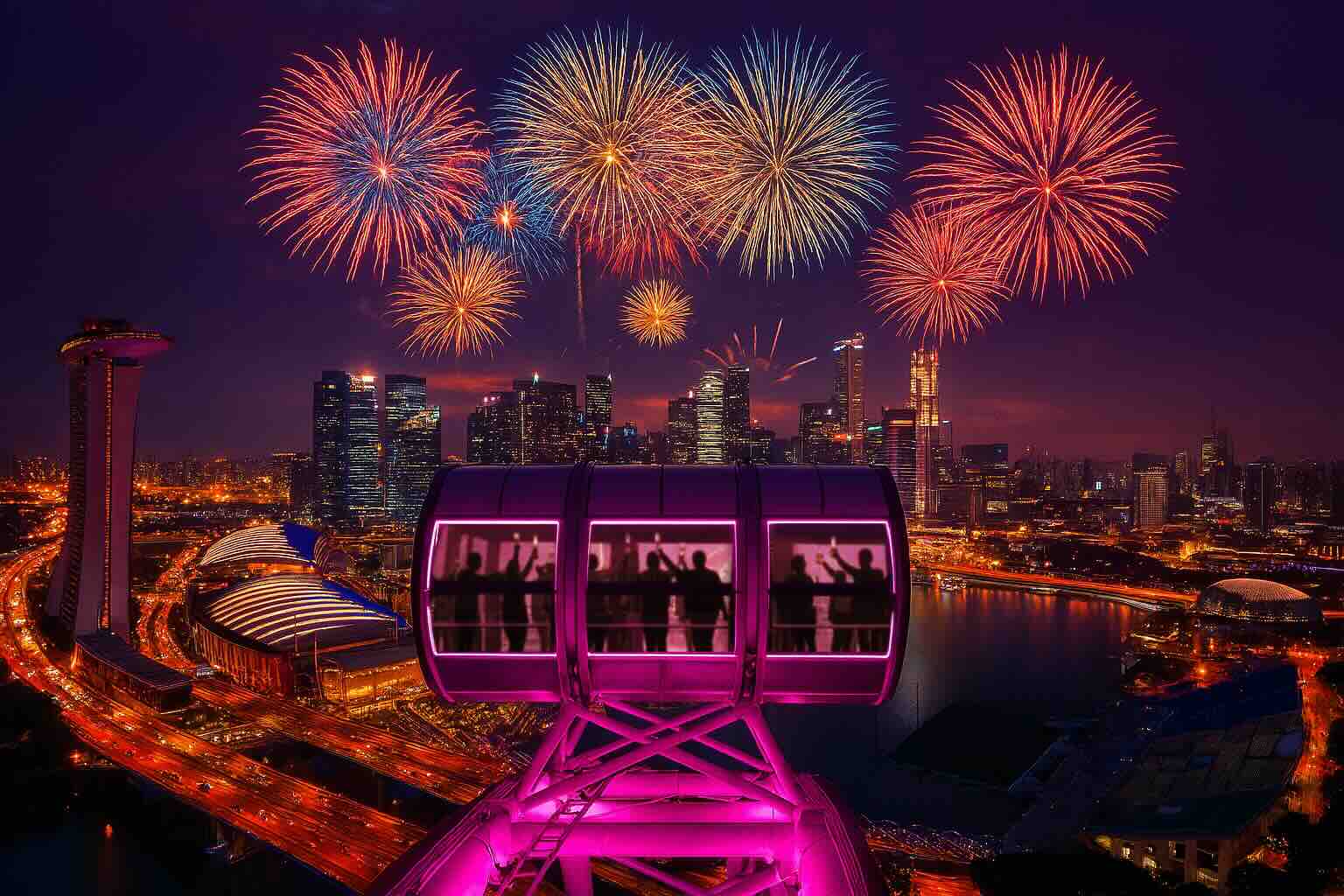 Festive Sky Dining & Countdown For Families At Singapore Flyer